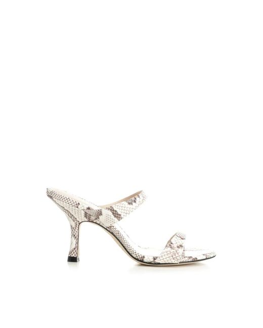 Stuart Weitzman White Nudist Slide 85