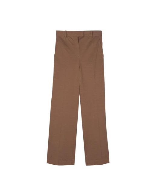 Circolo 1901 Brown Wide Trousers