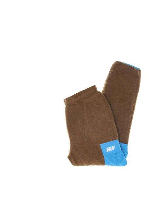 Huf Broeken ,Bruin ,Polyester Sherpa Cargo Broek Stofbruin in het Brown voor heren