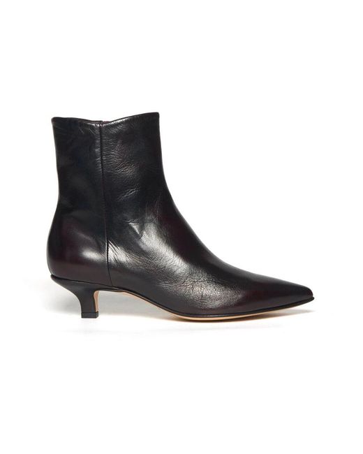 Pomme D'or Black Heeled Boots
