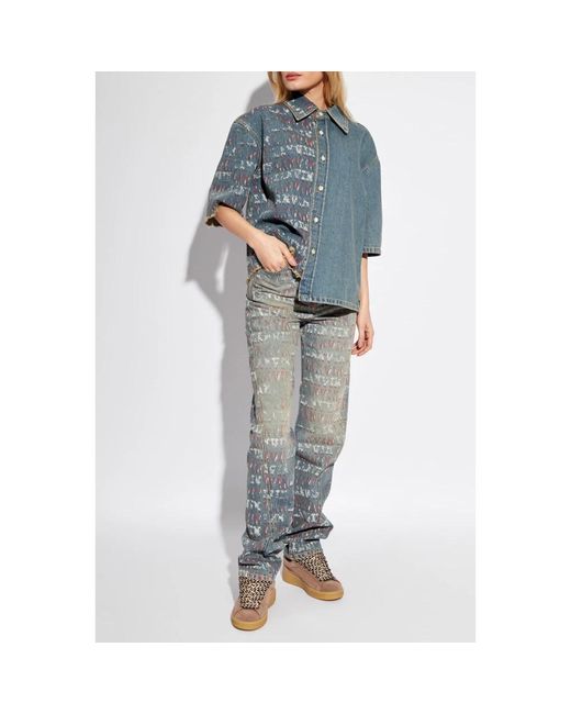 Lanvin Loose-Fit Jeans in het Gray