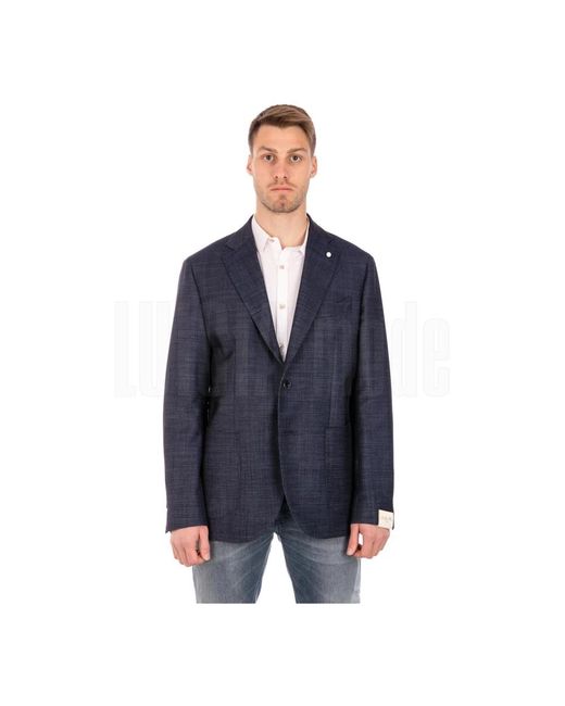 Luigi Bianchi Blue Blazers for men