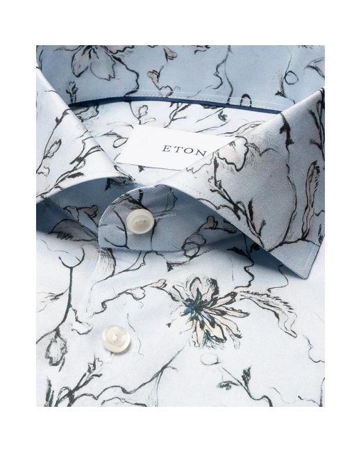 Eton of Sweden Blue Casual Shirts for men