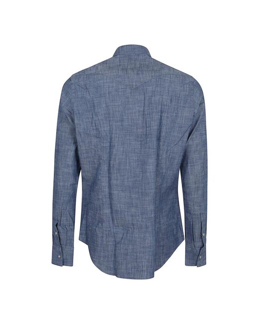 Eleventy Blue Casual Shirts for men