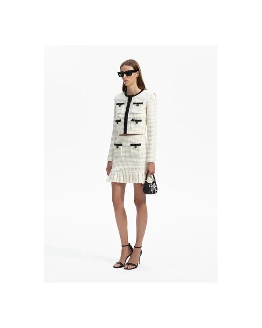Self-Portrait Short Skirts in het White