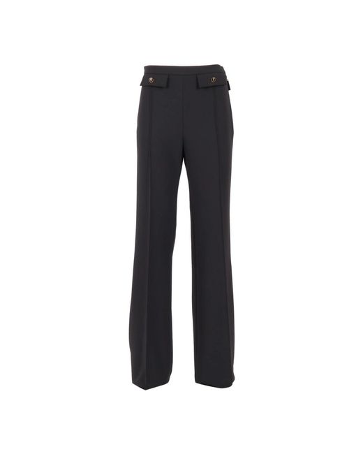 Elisabetta Franchi Blue Wide Trousers