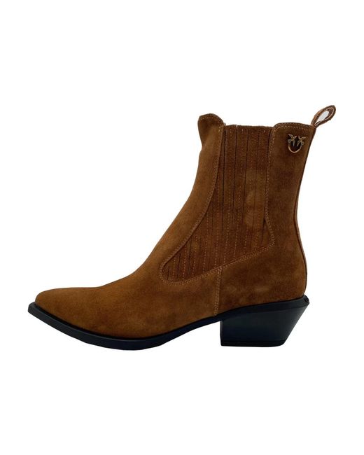 Cowboy Boots di Pinko in Brown