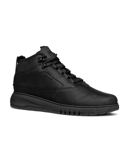 Geox Black Lace-Up Boots for men