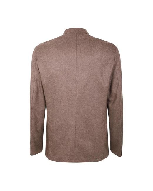 Barba Napoli Brown Blazers for men