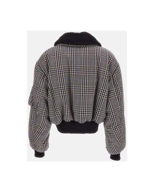 Stella McCartney Gray Bomber Jackets