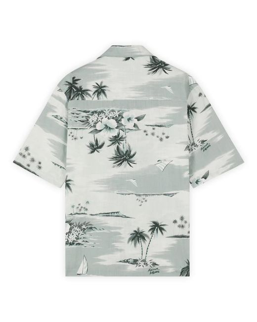 Maison Kitsuné Gray Short Sleeve Shirts for men