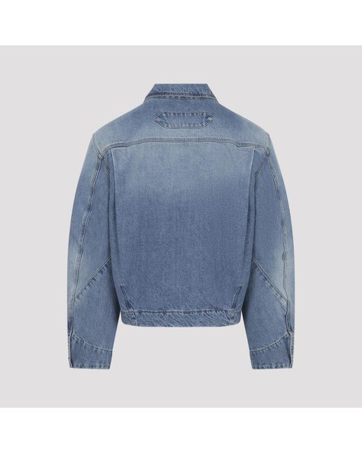 Jacquemus Jassen ,Blauw ,Katoen La Veste De-Nîmes Mirada in het Blue voor heren