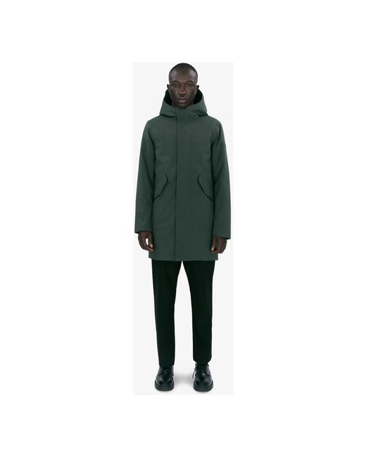 Elvine Jassen ,Groen ,Functionele City Parka Slate in het Green voor heren