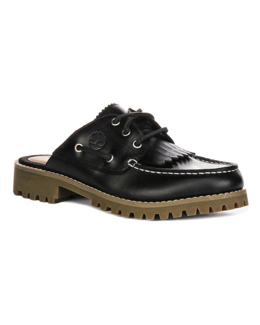 Timberland Black Mules