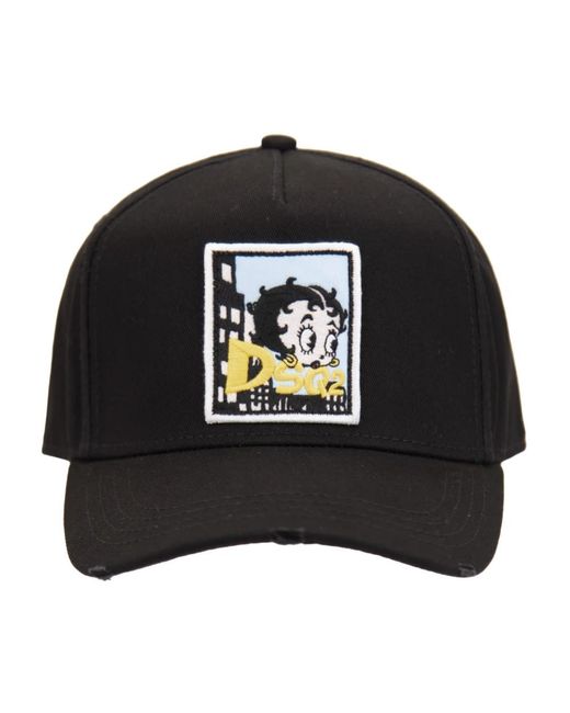 DSquared² Black Baseball Cap