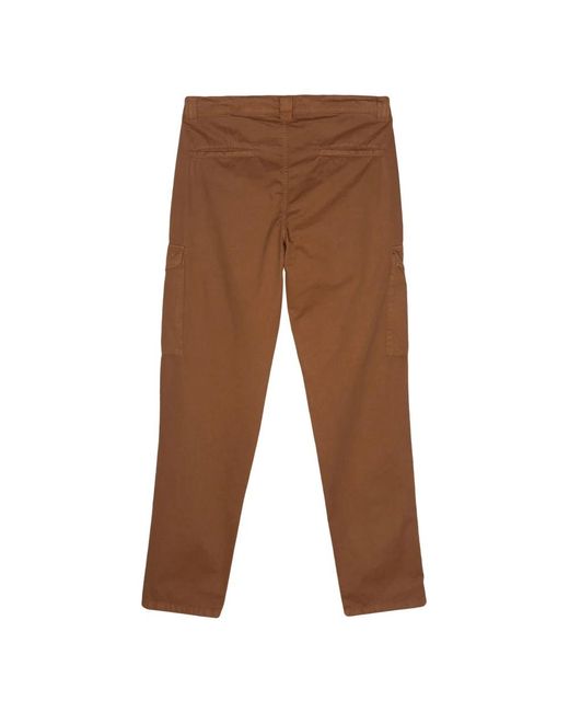Aspesi Brown Slim-Fit Trousers for men