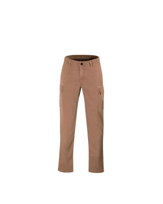 Slim-Fit Trousers Moorer de hombre de color Natural