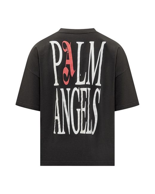 Palm Angels Black T-Shirts for men