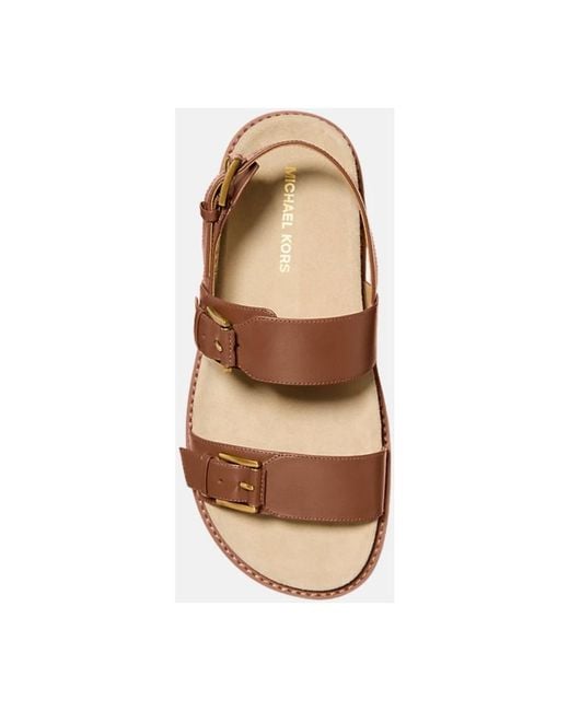 Michael Kors Brown Flat Sandals