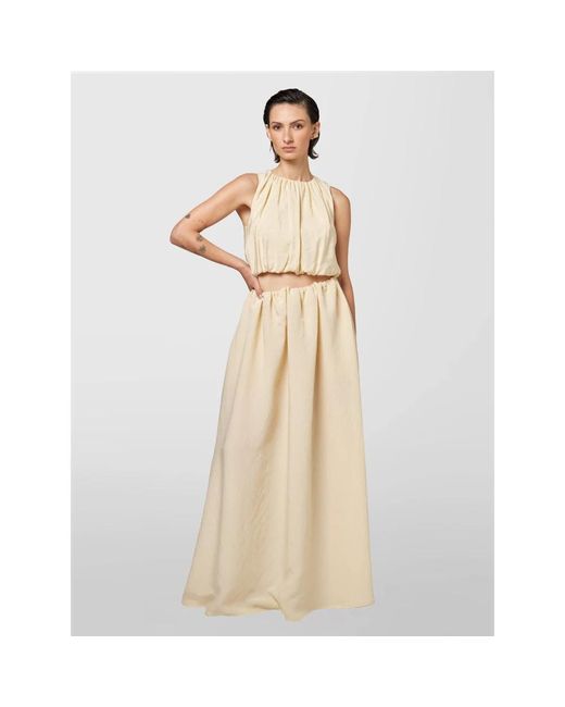 Alpha Studio Natural Maxi Skirts