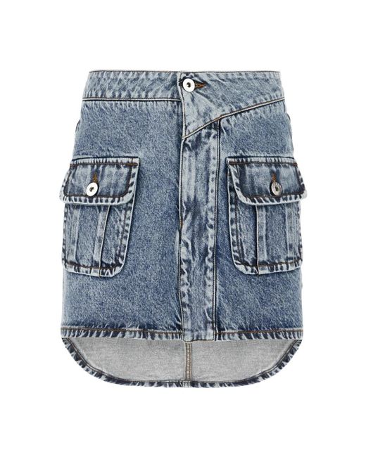 J.W. Anderson Denim Mini Rok in het Blue