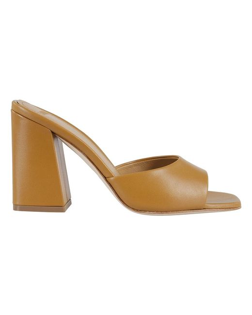 Heeled Mules 3Juin de color Metallic