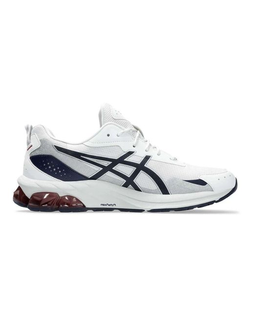 Asics Weiße mesh-sneaker mit gel-technologie in White für Herren