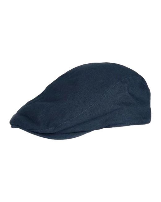 Barbour Accessoires ,Blauw ,Katoen Finnean Flat Cap in het Blue voor heren