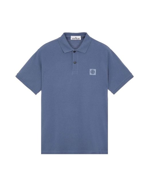 Stone Island Blue Polo Shirts for men