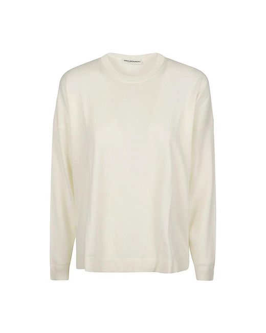GOES BOTANICAL White Round-Neck Knitwear