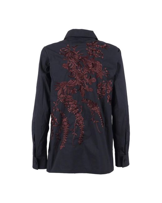 P.A.R.O.S.H. Camicia C/Ricamo in het Blue