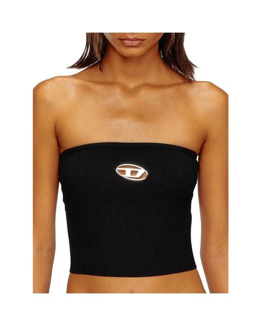 DIESEL Black Sleeveless Tops