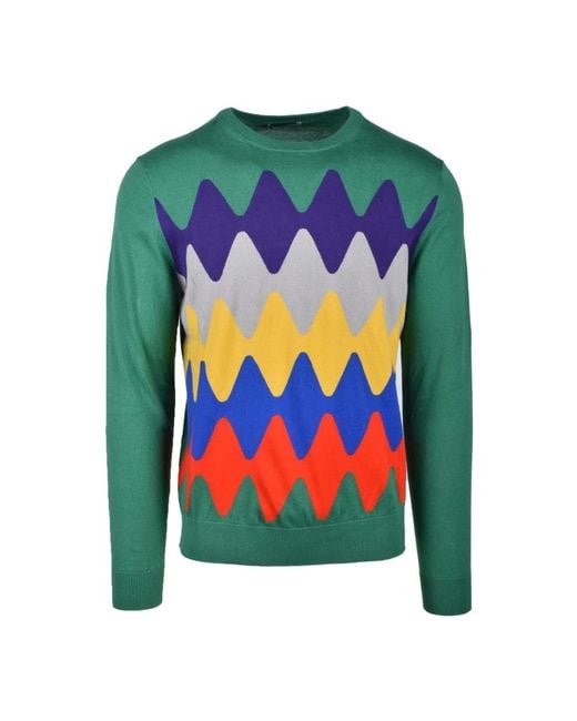Ballantyne Multicolor Round-Neck Knitwear for men