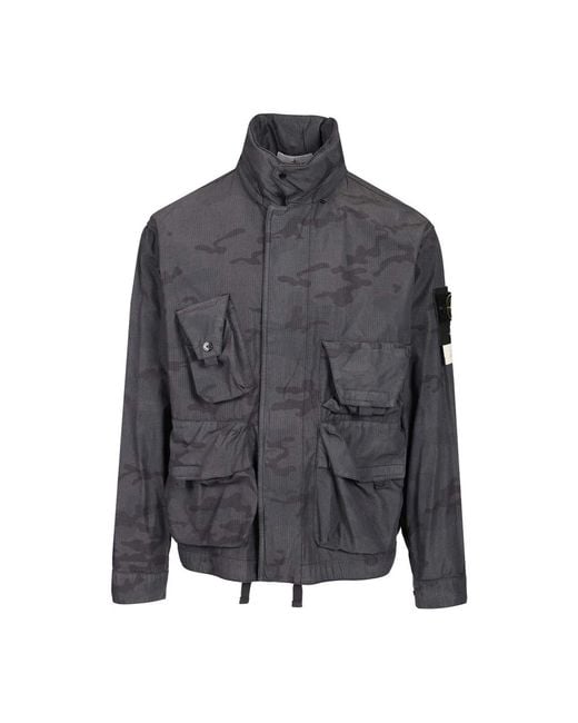 Stone Island Gray Light Jackets for men