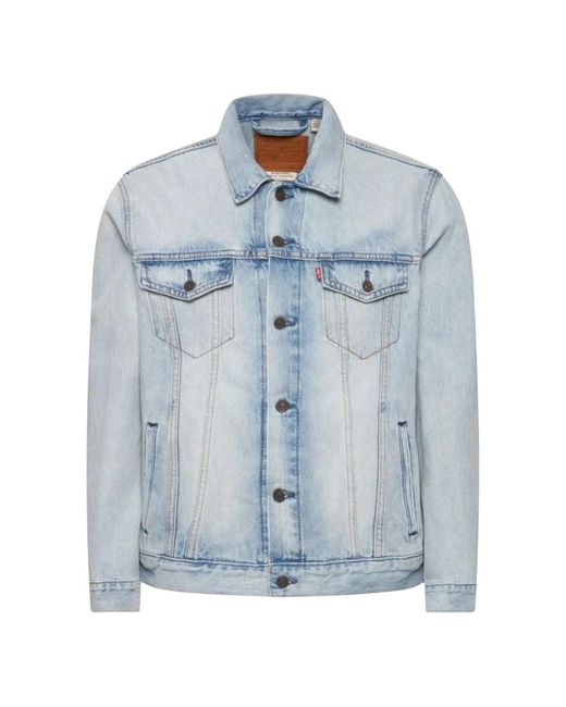 Levi's Jassen ,Blauw ,Katoen Jas Mannen The Tucker Jacket New in het Blue voor heren