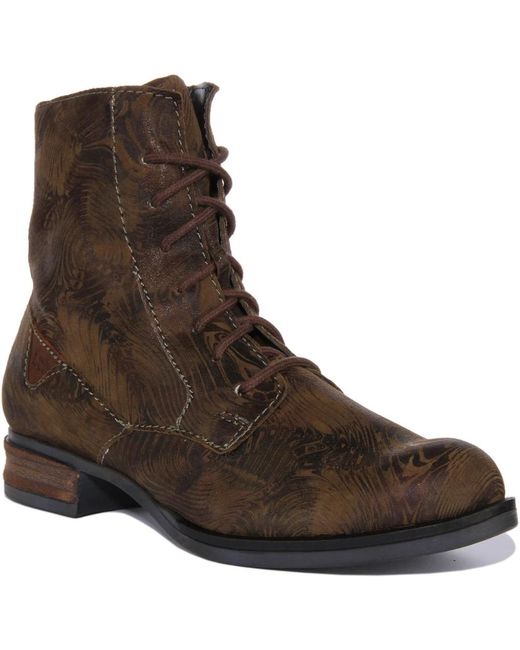 Josef Seibel Brown Lace-Up Boots