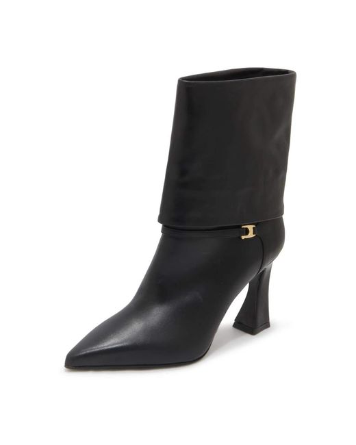 Albano Black Heeled Boots