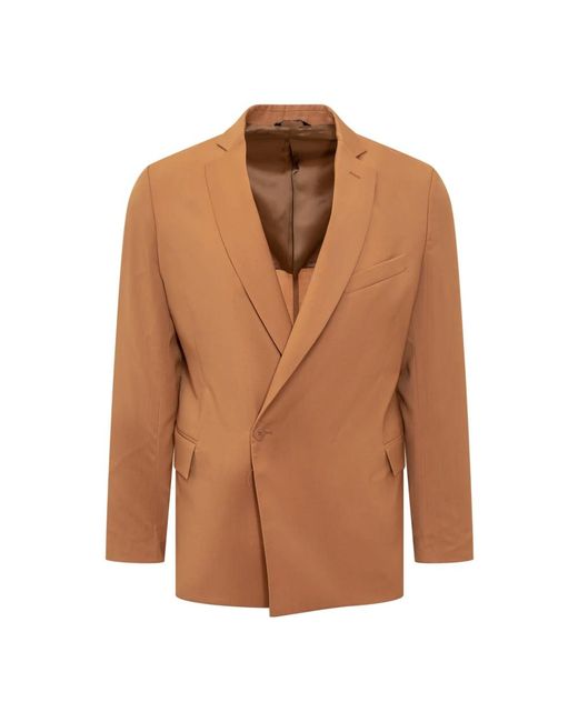 Costumein Jassen ,Bruin Single Breasted Blazer in het Brown voor heren
