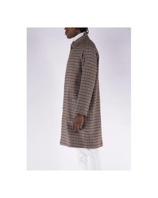 Tagliatore Brown Single-Breasted Coats for men