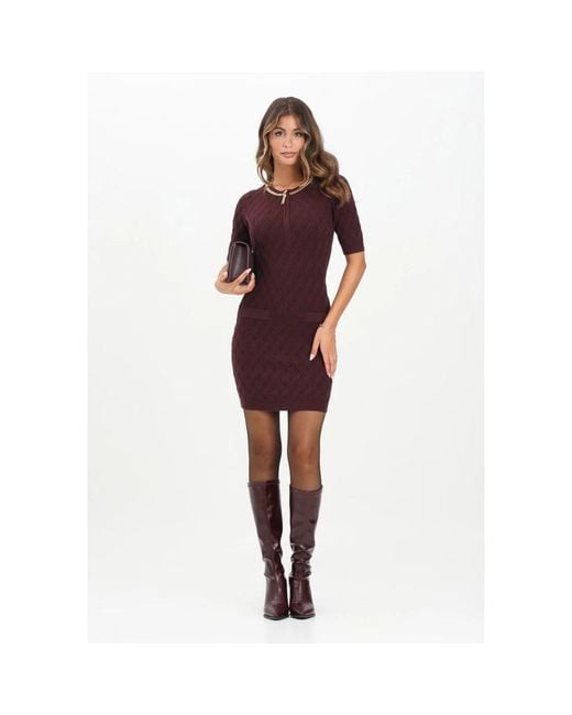 Knitted Dresses di Elisabetta Franchi in Purple