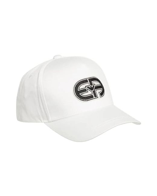 Emporio Armani White Hats & Caps for men