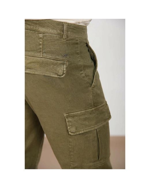 Mason's Green Slim-Fit Trousers for men