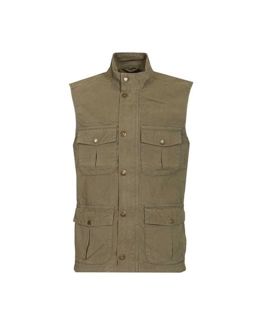 Barbour Green Vests for men