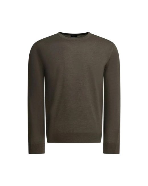Zegna Green Round-Neck Knitwear for men