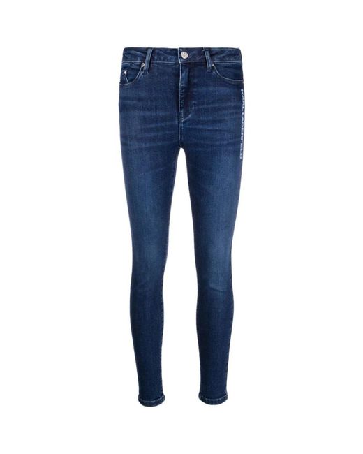 Karl Lagerfeld Blue Skinny Jeans