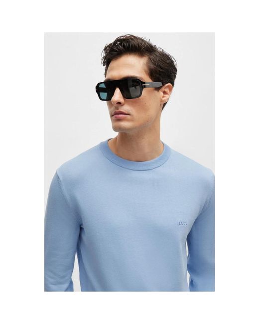 Knitwear > round-neck knitwear Boss pour homme en coloris Blue