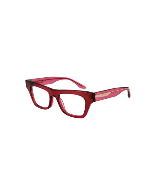 Trussardi Red Glasses