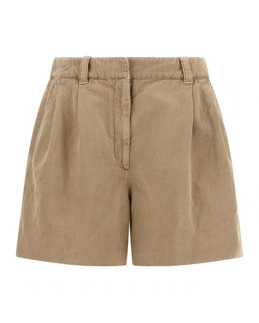Brunello Cucinelli Natural Casual Shorts