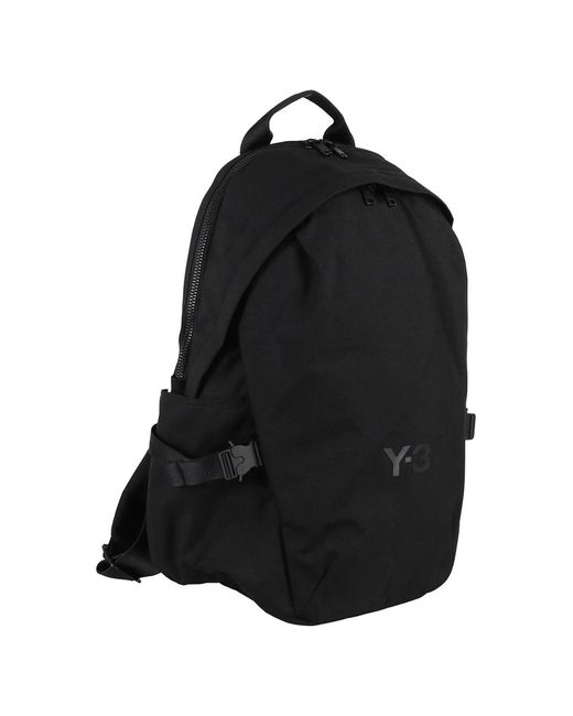 Y-3 Zwarte Rugzak Met Meerdere Compartimenten in het Black voor heren