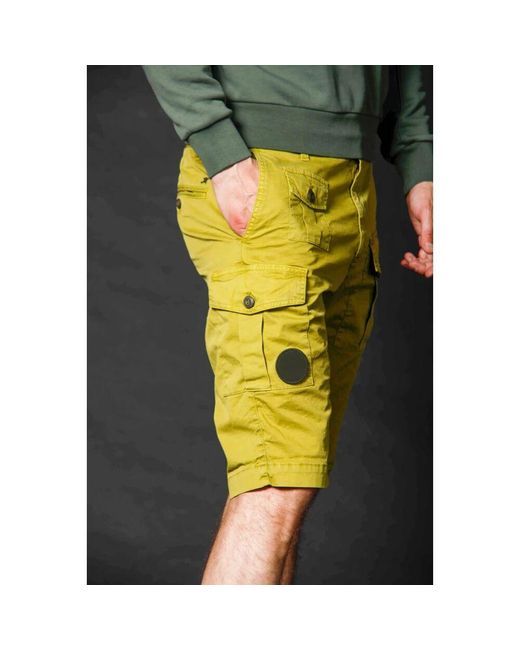 Mason's Cargo bermuda shorts limited edition karottenpassform in Yellow für Herren